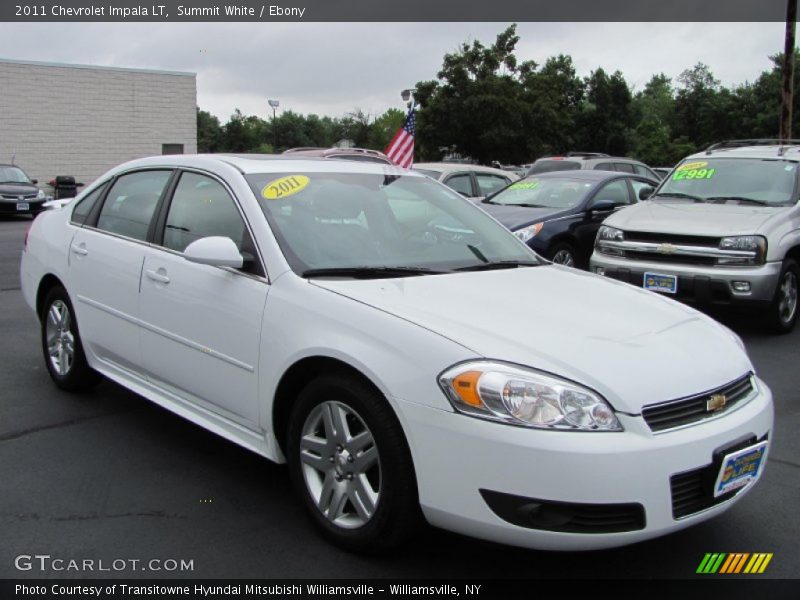 Summit White / Ebony 2011 Chevrolet Impala LT