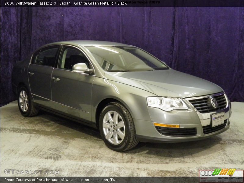 Granite Green Metallic / Black 2006 Volkswagen Passat 2.0T Sedan