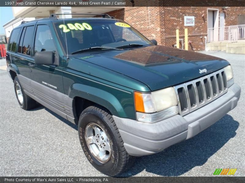 Moss Green Pearl / Camel 1997 Jeep Grand Cherokee Laredo 4x4