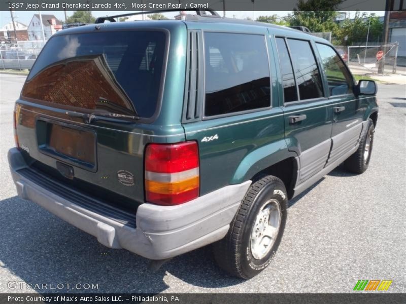 Moss Green Pearl / Camel 1997 Jeep Grand Cherokee Laredo 4x4
