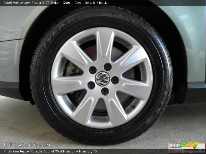 Granite Green Metallic / Black 2006 Volkswagen Passat 2.0T Sedan