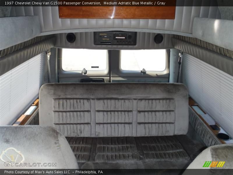 Medium Adriatic Blue Metallic / Gray 1997 Chevrolet Chevy Van G1500 Passenger Conversion