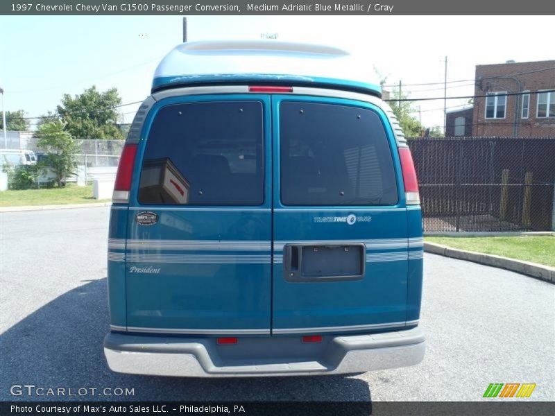 Medium Adriatic Blue Metallic / Gray 1997 Chevrolet Chevy Van G1500 Passenger Conversion