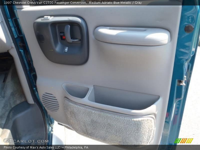 Medium Adriatic Blue Metallic / Gray 1997 Chevrolet Chevy Van G1500 Passenger Conversion