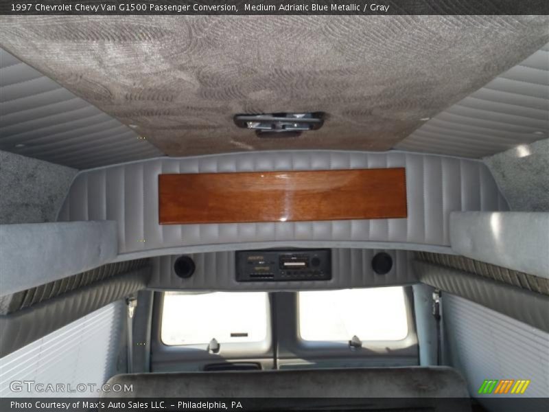 Medium Adriatic Blue Metallic / Gray 1997 Chevrolet Chevy Van G1500 Passenger Conversion