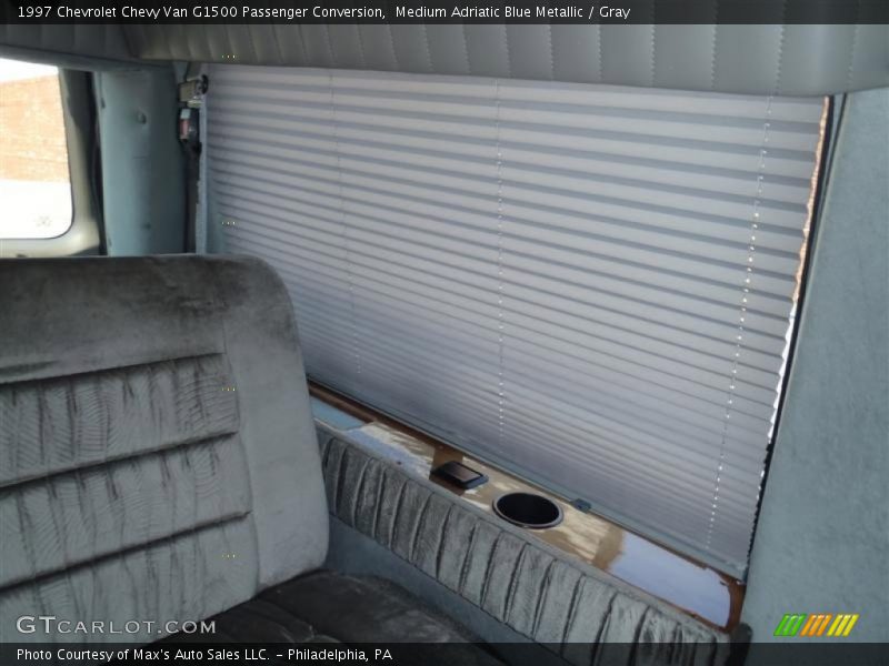 Medium Adriatic Blue Metallic / Gray 1997 Chevrolet Chevy Van G1500 Passenger Conversion