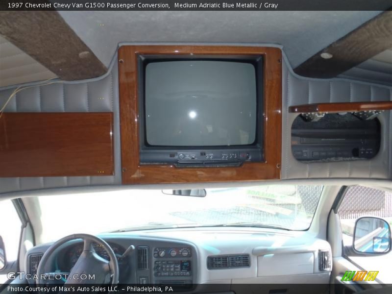 Medium Adriatic Blue Metallic / Gray 1997 Chevrolet Chevy Van G1500 Passenger Conversion