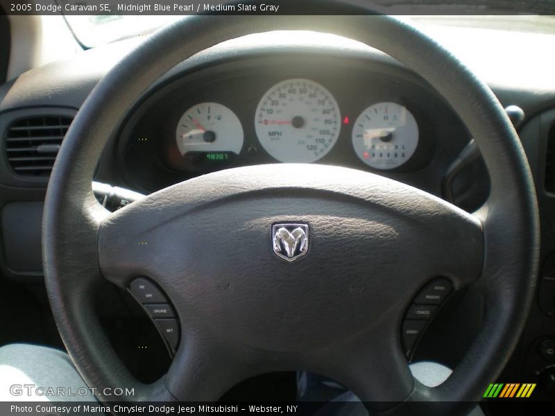 Midnight Blue Pearl / Medium Slate Gray 2005 Dodge Caravan SE