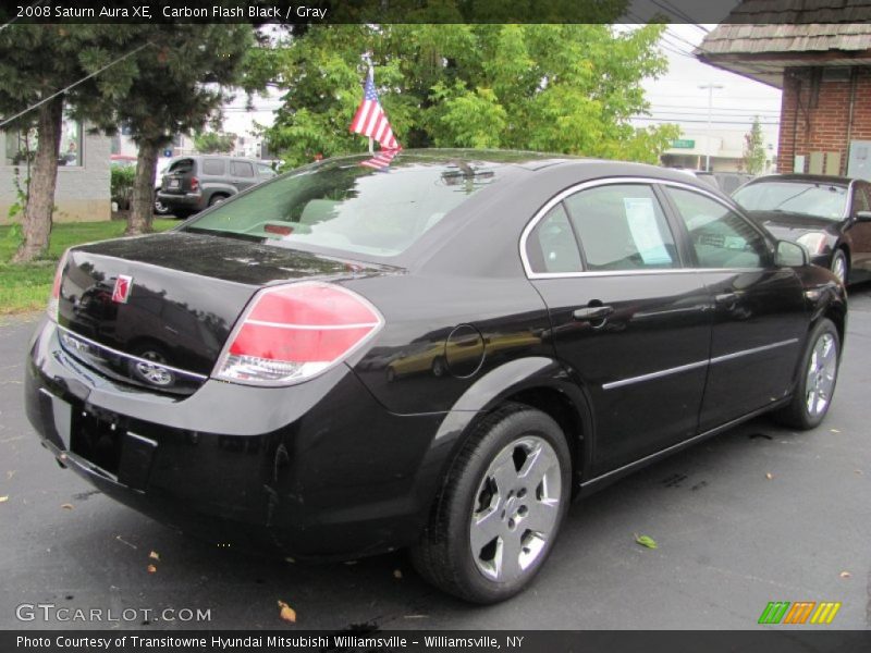 Carbon Flash Black / Gray 2008 Saturn Aura XE