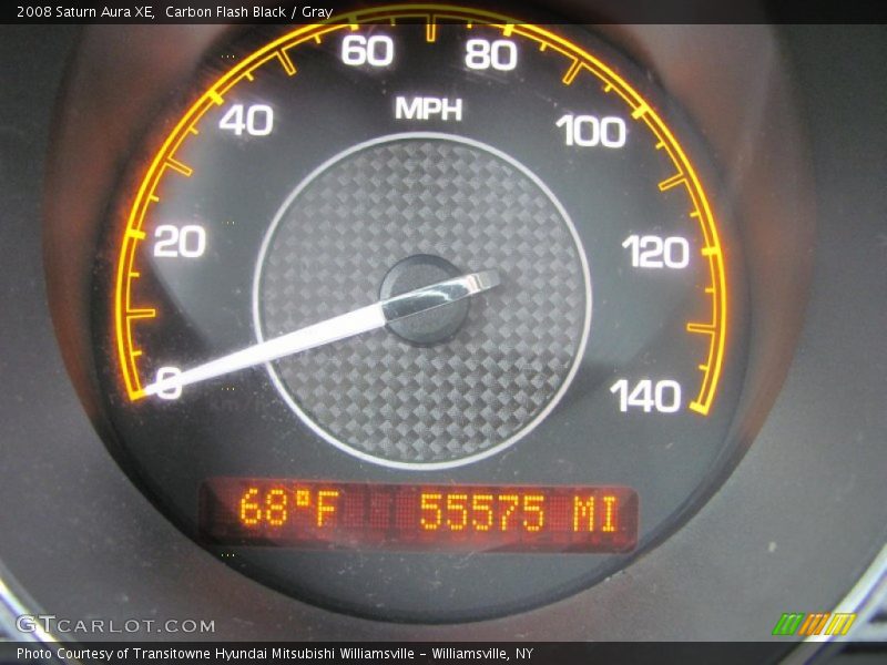 Carbon Flash Black / Gray 2008 Saturn Aura XE