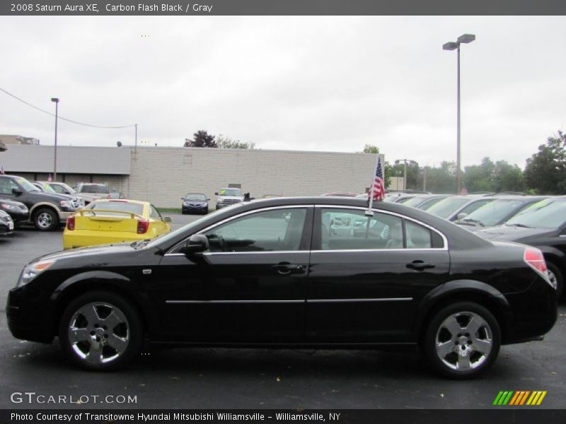 Carbon Flash Black / Gray 2008 Saturn Aura XE