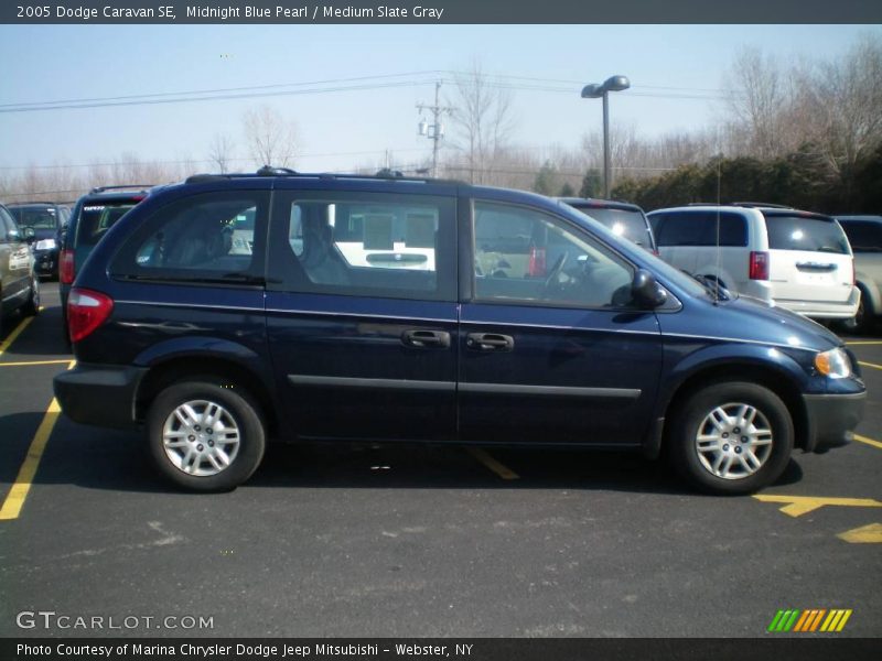 Midnight Blue Pearl / Medium Slate Gray 2005 Dodge Caravan SE