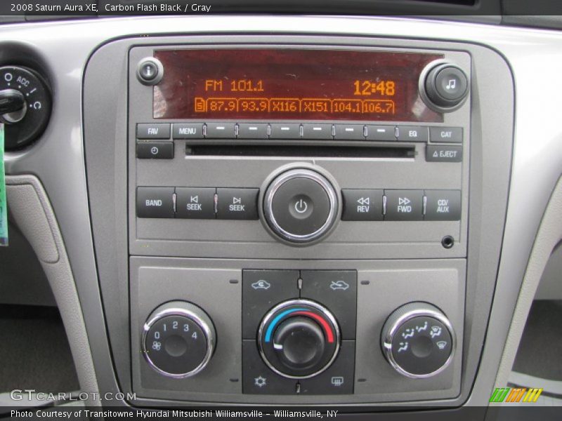Carbon Flash Black / Gray 2008 Saturn Aura XE