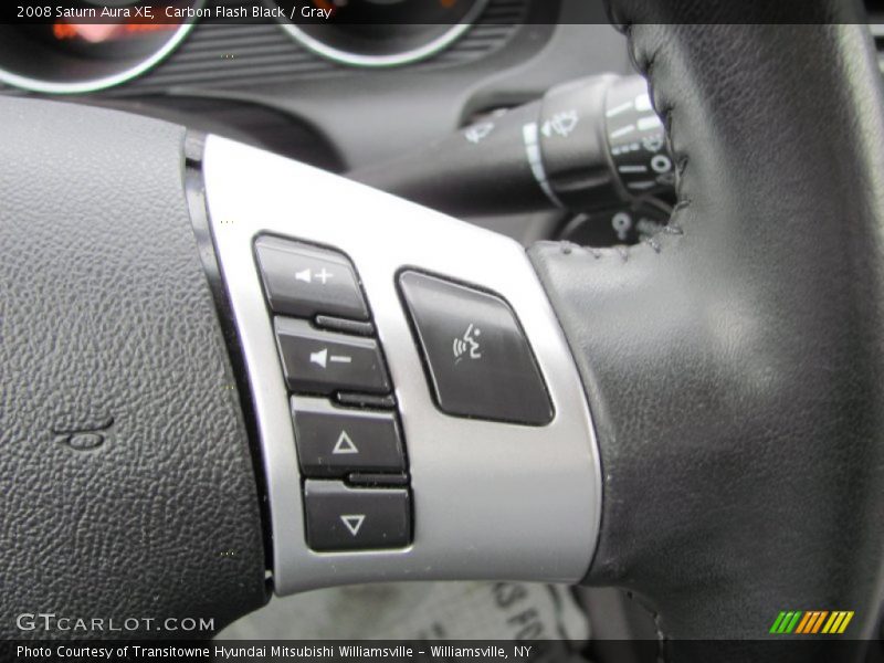 Carbon Flash Black / Gray 2008 Saturn Aura XE