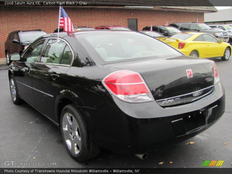 Carbon Flash Black / Gray 2008 Saturn Aura XE