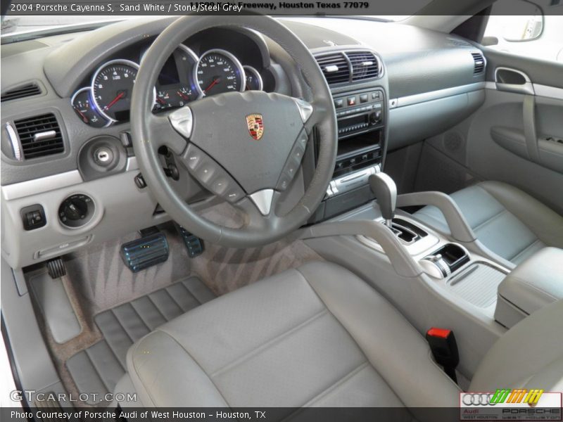Sand White / Stone/Steel Grey 2004 Porsche Cayenne S