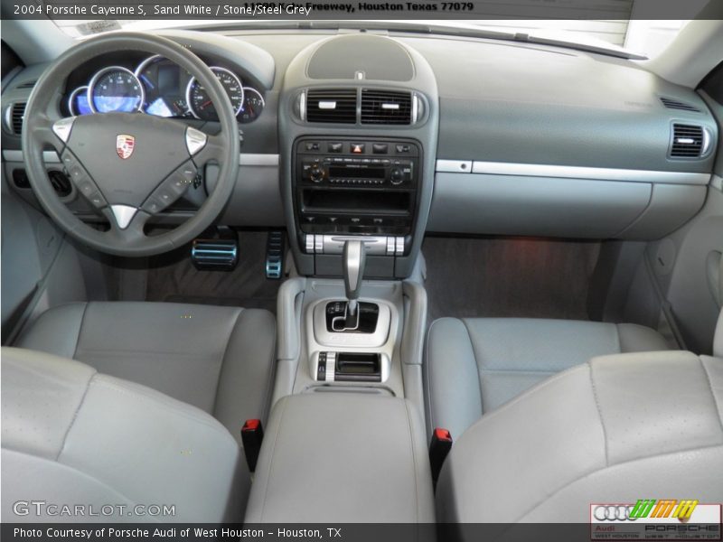 Sand White / Stone/Steel Grey 2004 Porsche Cayenne S