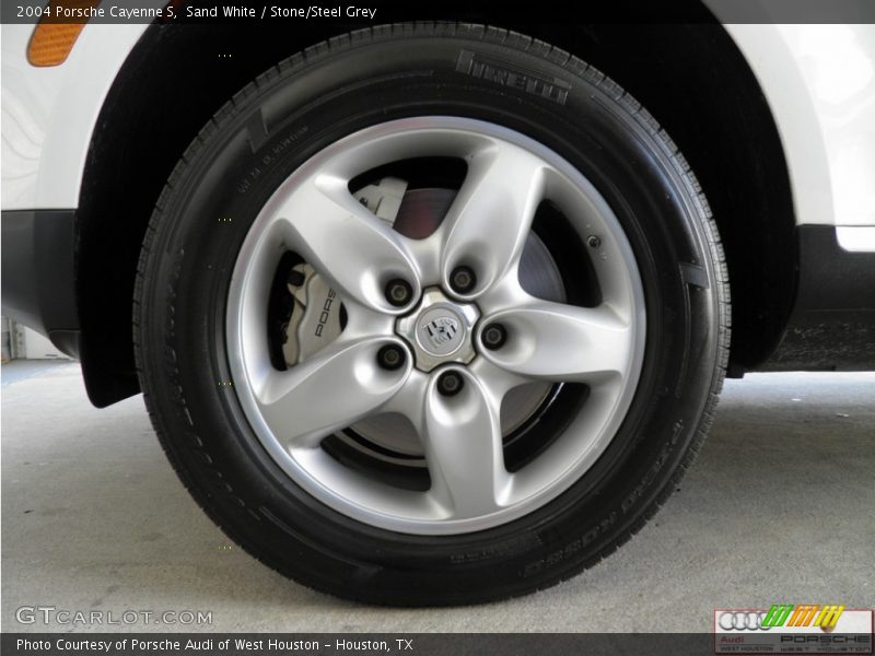 Sand White / Stone/Steel Grey 2004 Porsche Cayenne S