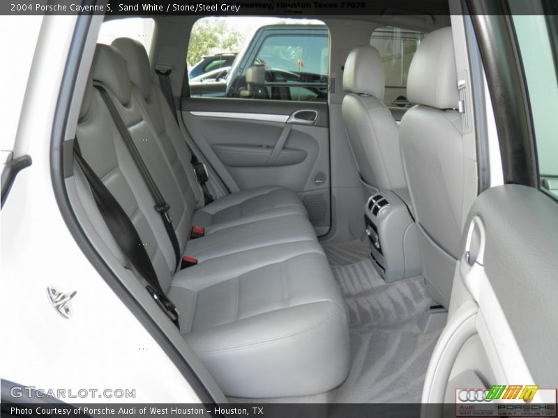 Sand White / Stone/Steel Grey 2004 Porsche Cayenne S