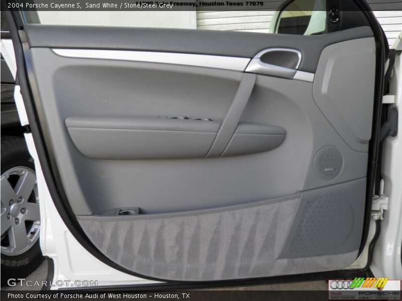 Sand White / Stone/Steel Grey 2004 Porsche Cayenne S