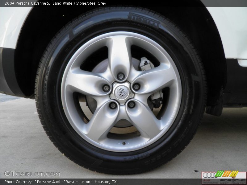 Sand White / Stone/Steel Grey 2004 Porsche Cayenne S