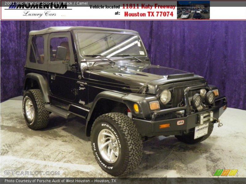 Black / Camel 2001 Jeep Wrangler Sport 4x4