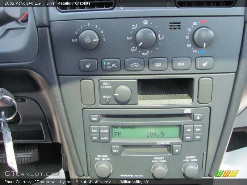 Silver Metallic / Graphite 2003 Volvo S40 1.9T