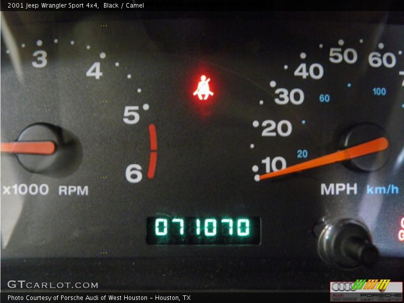 Black / Camel 2001 Jeep Wrangler Sport 4x4
