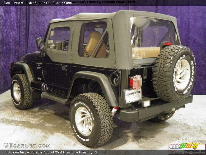 Black / Camel 2001 Jeep Wrangler Sport 4x4