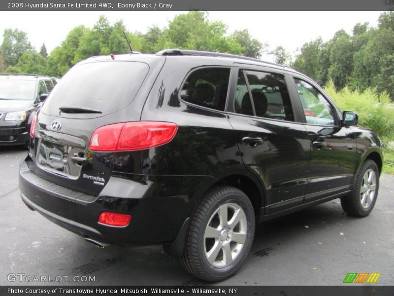 Ebony Black / Gray 2008 Hyundai Santa Fe Limited 4WD
