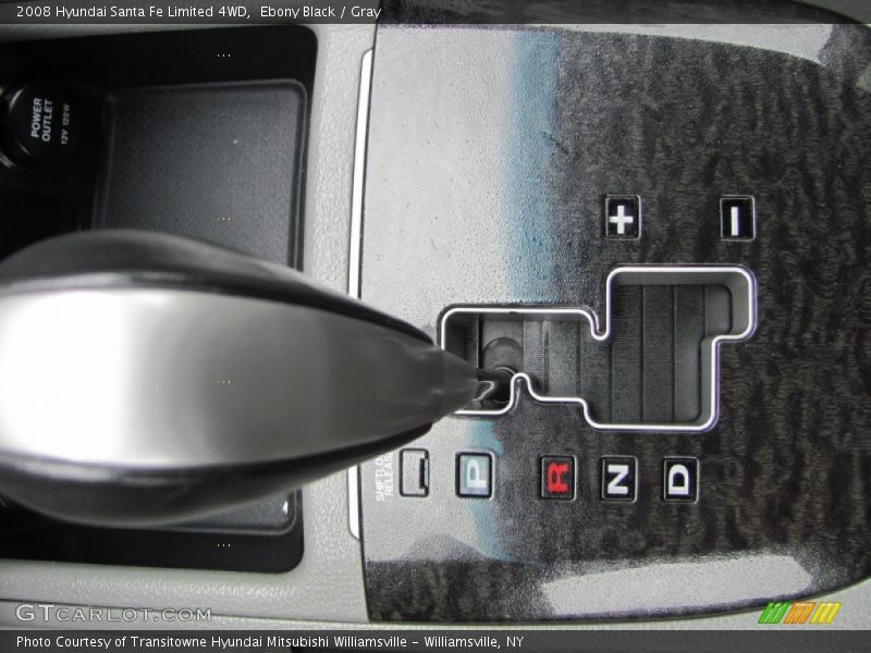 Ebony Black / Gray 2008 Hyundai Santa Fe Limited 4WD