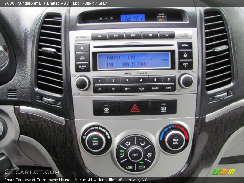 Ebony Black / Gray 2008 Hyundai Santa Fe Limited 4WD