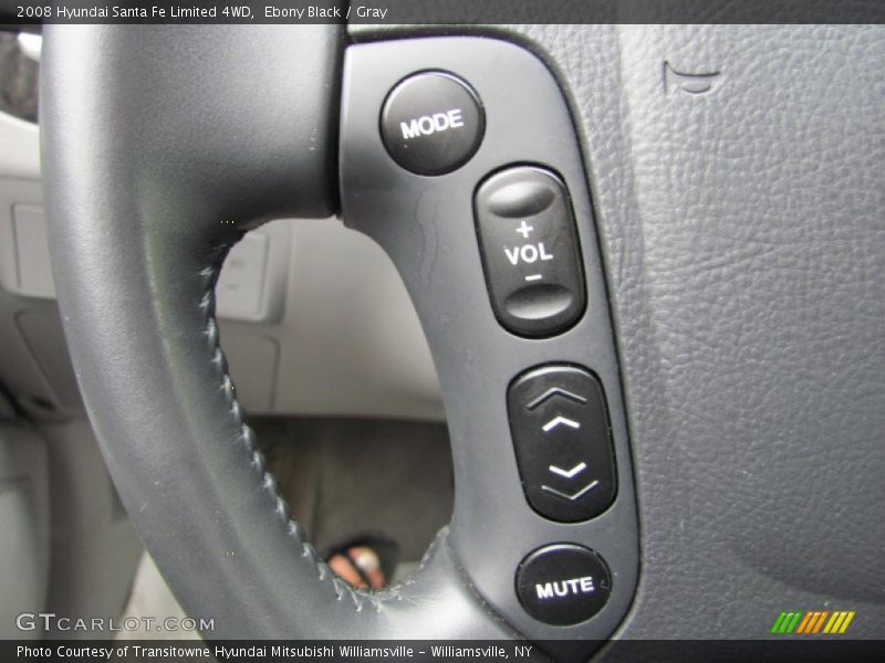 Ebony Black / Gray 2008 Hyundai Santa Fe Limited 4WD