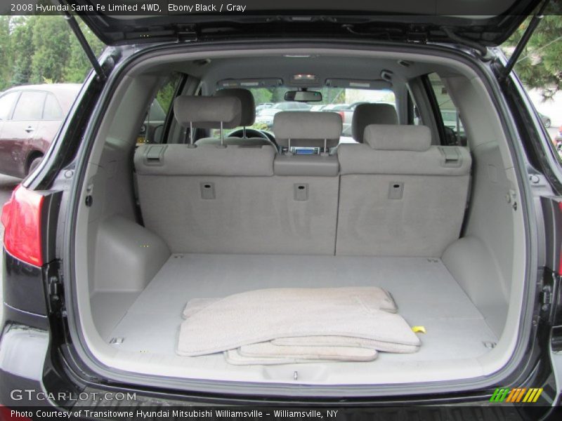 Ebony Black / Gray 2008 Hyundai Santa Fe Limited 4WD