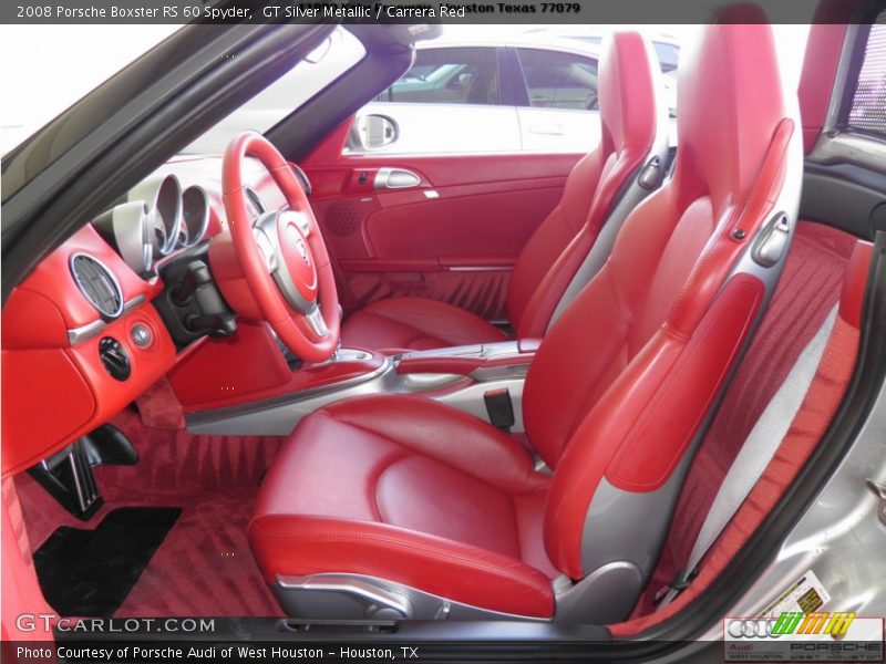GT Silver Metallic / Carrera Red 2008 Porsche Boxster RS 60 Spyder