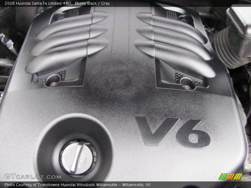 Ebony Black / Gray 2008 Hyundai Santa Fe Limited 4WD