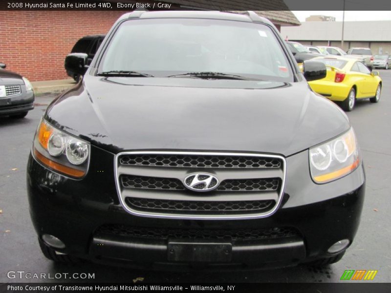 Ebony Black / Gray 2008 Hyundai Santa Fe Limited 4WD