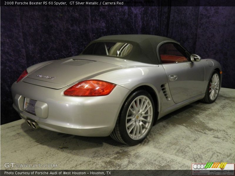 GT Silver Metallic / Carrera Red 2008 Porsche Boxster RS 60 Spyder