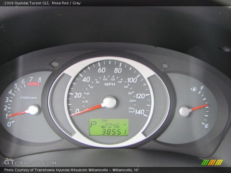  2009 Tucson GLS GLS Gauges