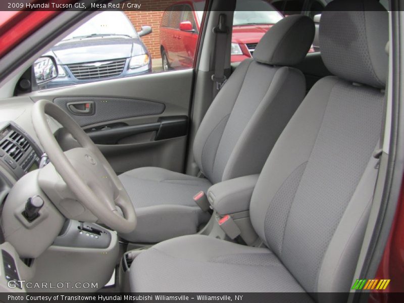 Mesa Red / Gray 2009 Hyundai Tucson GLS