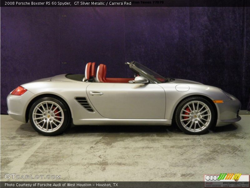 GT Silver Metallic / Carrera Red 2008 Porsche Boxster RS 60 Spyder
