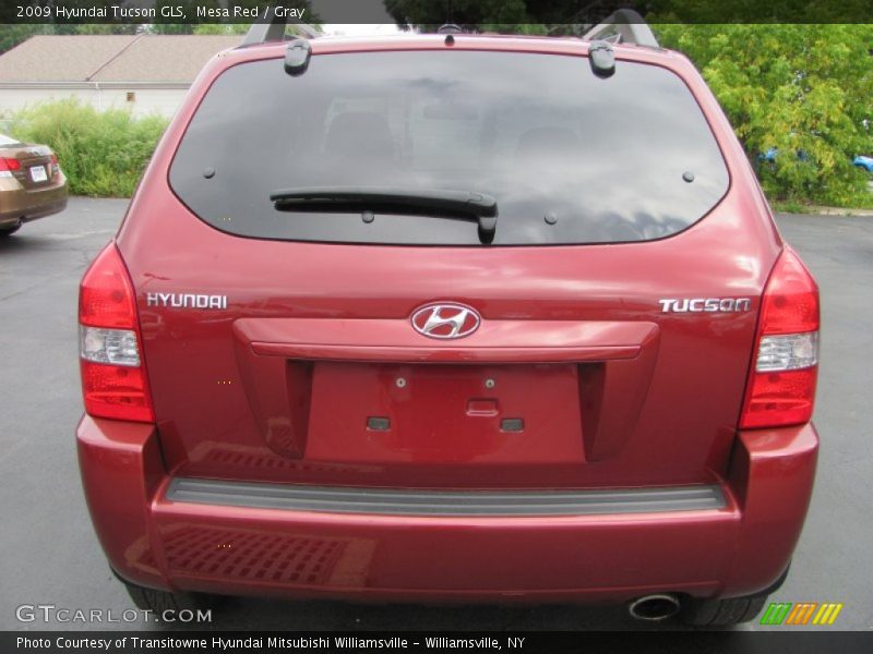 Mesa Red / Gray 2009 Hyundai Tucson GLS