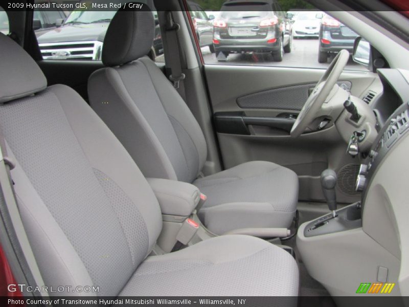 Mesa Red / Gray 2009 Hyundai Tucson GLS