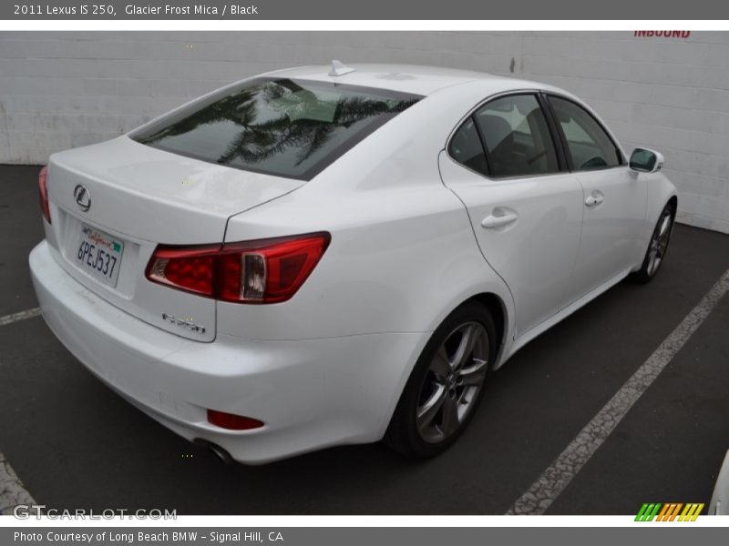 Glacier Frost Mica / Black 2011 Lexus IS 250