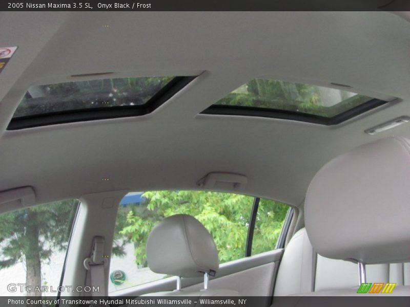 Onyx Black / Frost 2005 Nissan Maxima 3.5 SL