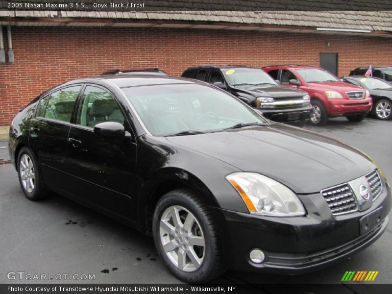 Onyx Black / Frost 2005 Nissan Maxima 3.5 SL