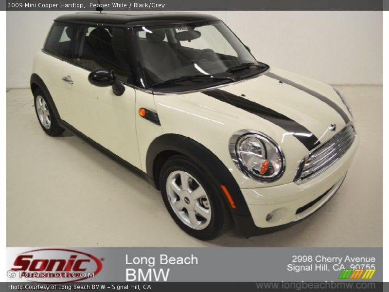 Pepper White / Black/Grey 2009 Mini Cooper Hardtop