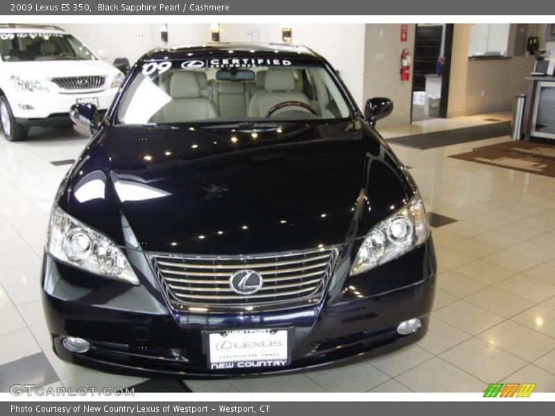 Black Sapphire Pearl / Cashmere 2009 Lexus ES 350