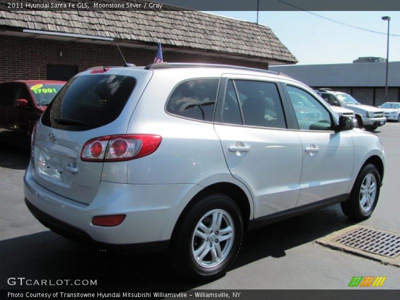 Moonstone Silver / Gray 2011 Hyundai Santa Fe GLS