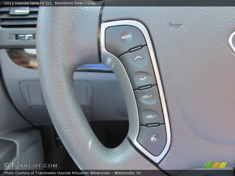 Moonstone Silver / Gray 2011 Hyundai Santa Fe GLS